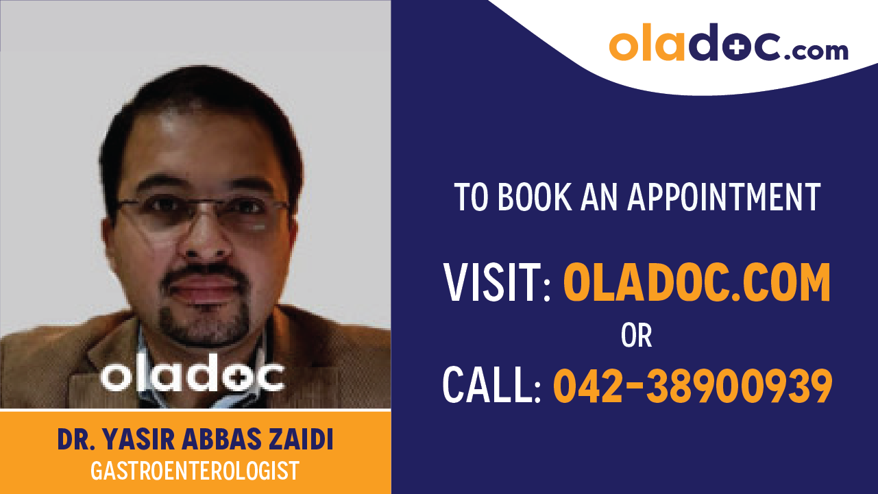 Book appointment with Dr. Yasir Abbas Zaidi-best Gastroenterologist in Multan